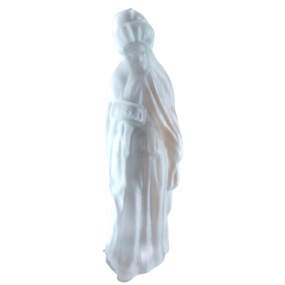 Vintage White Nativity Mini Figurine Set Christmas Holiday Manger Scene - Picture 9 of 15